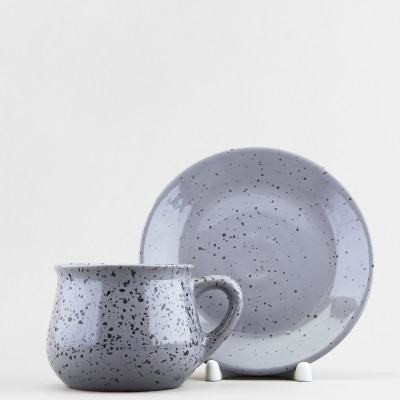 Чашка с блюдцем чайная ф. Лунго рис. Туман