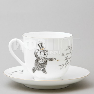 Набор из чашки с блюдцем ф. Ландыш рис. Сон Татьяны и аудиокниги