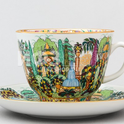 Чашка с блюдцем чайная ф. Подарочная рис. Весенний парк