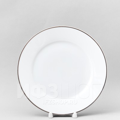 Тарелка плоская 22 см ф. Европейская рис. Отводка платиной