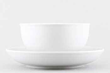 Набор из 6 чашек с блюдцем чайных 350 мл ф. Рубин рис. Белый