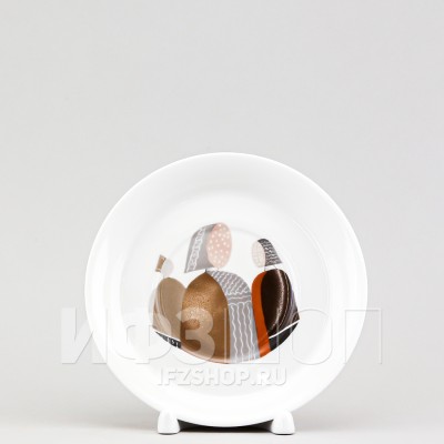 Блюдце для чайной чашки ф. Гербовая рис. Бабы №1