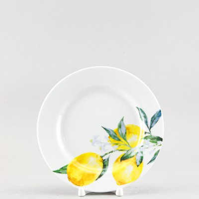 Тарелка плоская 20 см ф. Идиллия рис. Лимоны
