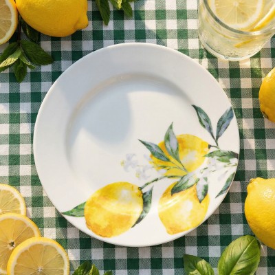 Тарелка плоская 20 см ф. Идиллия рис. Лимоны