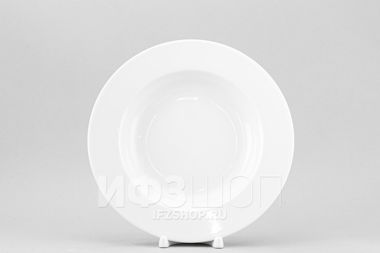 Тарелка глубокая 22.5 см ф. Европейская-2 рис. Белый 