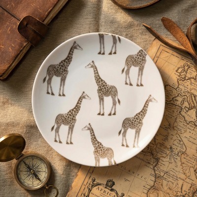 Тарелка плоская 24 см ф. Универсал рис. Сафари. Жираф