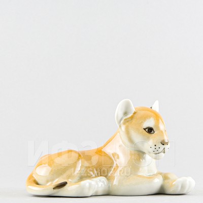 Львенок лежащий (высота 7.5 см)