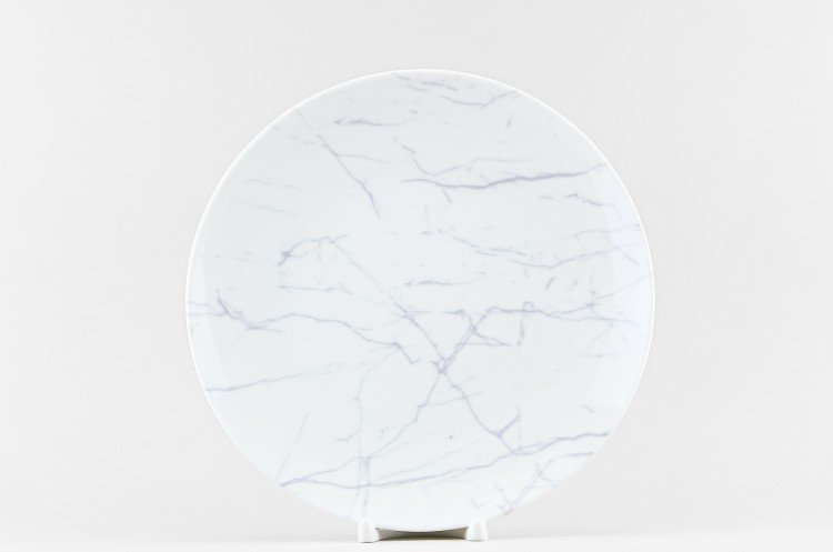 Набор из 4 тарелок плоских 24 см ф. Универсал рис. Мрамор серый в Пензе