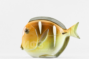Рыба-диск средняя Желтая (высота 12.7 см)