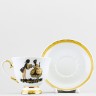 Чашка с блюдцем чайная ф. Бутон рис. Сладкая парочка 