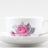 Чашка с блюдцем чайная ф. Янтарь рис. Дикая роза