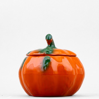 Горшочек для запекания 600 мл ф. Тыковка рис. Стандарт Оранжевая (уценка)