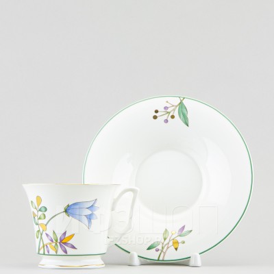 Чашка с блюдцем чайная ф. Юлия рис. Июньская палитра