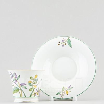 Чашка с блюдцем чайная ф. Юлия рис. Июньская палитра