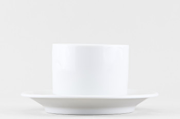 Чашка с блюдцем чайная ф. Голубка евро рис. Белый