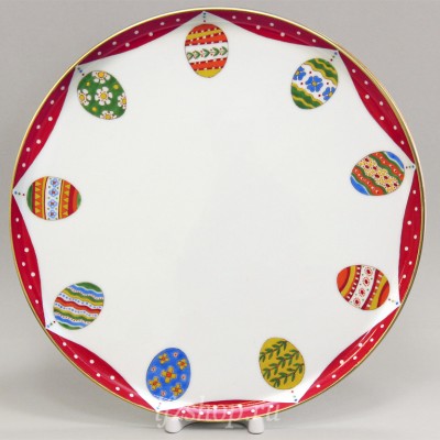 Блюдо для торта рис. Пасхальная трапеза