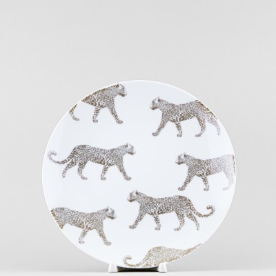Тарелка плоская 24 см ф. Универсал рис. Сафари. Леопард