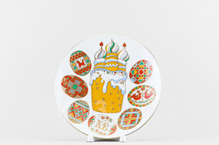 Декоративная тарелка 19.5 см рис. Писанки в Москве