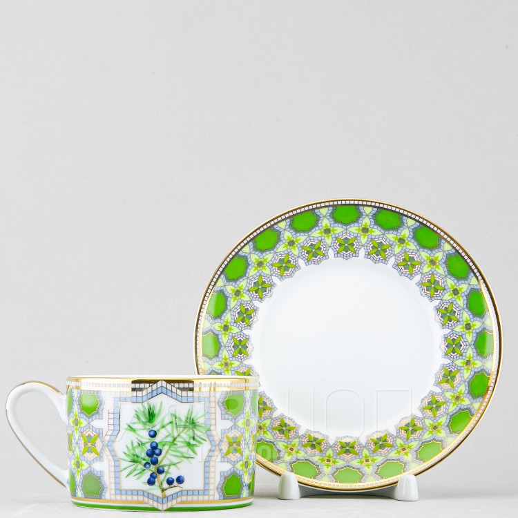 Чашка с блюдцем чайная ф. Соло рис. Можжевельник ароматный в Москве