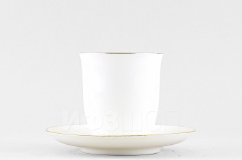 Чашка с блюдцем кофейная ф. Росинка рис. Золотой кантик