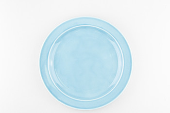 Тарелка плоская 24 см ф. Принц рис. Акварель (голубой)
