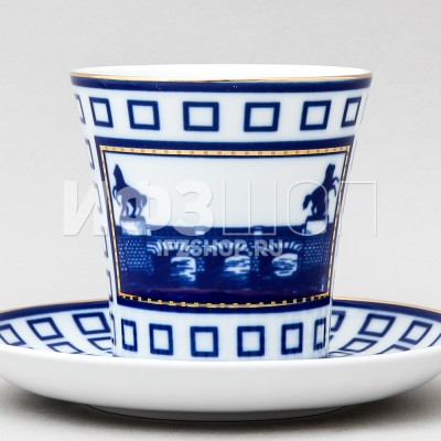 Бокал с блюдцем ф. Ленинградский рис. Аничков мост