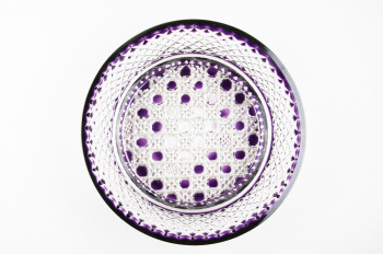 Ваза для сервировки, диаметр 24 см, фиолетовый наклад