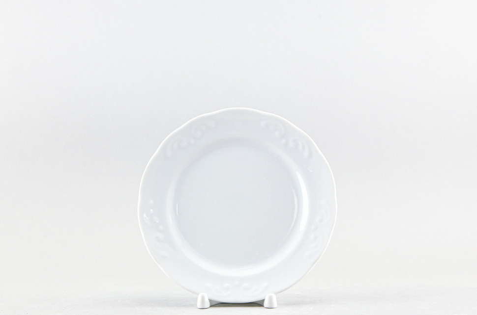 Набор из 6 тарелок плоских 17.5 см ф. Надежда рис. Белый