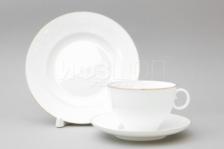 Комплект чайный ф. Яблочко рис. Золотой кант в Москве