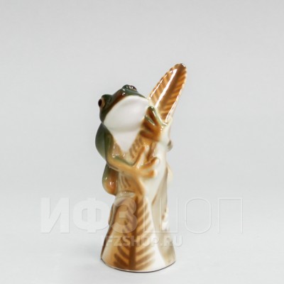 Лягушка на листике Изумрудная (высота 9.4 см)