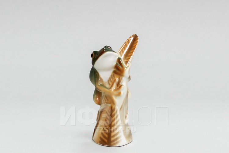 Лягушка на листике Изумрудная (высота 9.4 см) в Москве