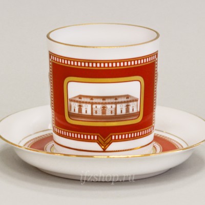 Чашка с блюдцем чайная ф. Гербовая рис. Провиантские склады