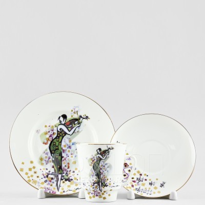 Комплект кофейный ф. Майская рис. Семь нот. Ре