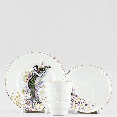 Комплект кофейный ф. Майская рис. Семь нот. Ре