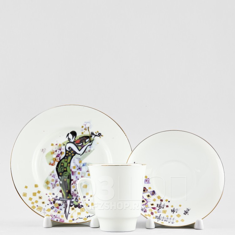 Комплект кофейный ф. Майская рис. Семь нот. Ре 