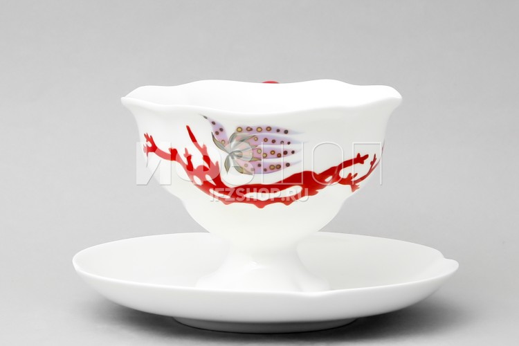 Чашка с блюдцем чайная ф. Наташа рис. Сокровища моря 