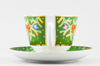 Чашка с блюдцем чайная ф. Подарочная рис. Морозный январь