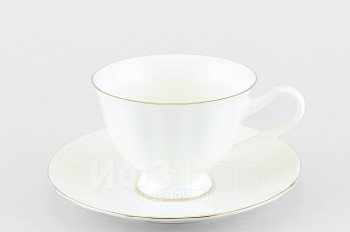 Чашка с блюдцем чайная ф. Нега рис. Золотая лента