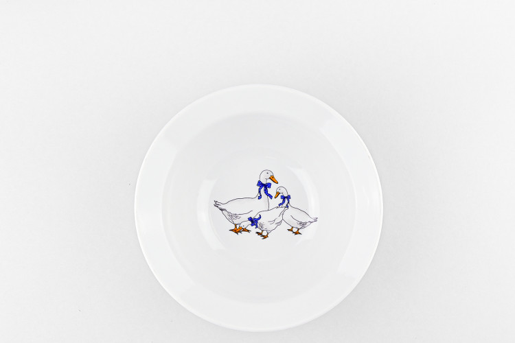 Миска 500 мл рис. Гуси новые 