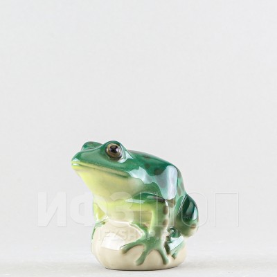 Лягушка прудовая Бирюзовая (высота 6.5 см)