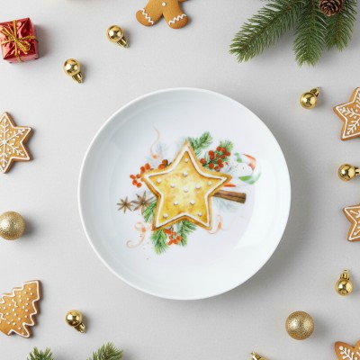 Тарелка глубокая 20.5 см ф. Универсал рис. Пряник