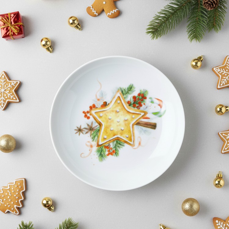 Тарелка глубокая 20.5 см ф. Универсал рис. Пряник в Москве