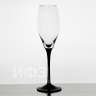 Набор из 6 бокалов для шампанского 250 мл ф. 10457 серия 200/23 (черная ножка)