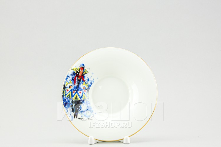 Чашка с блюдцем чайная ф. Юлия рис. Зима 