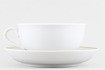 Чашка с блюдцем чайная 350 мл ф. Рубин рис. Отводка золотом