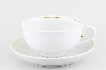 Чашка с блюдцем чайная 350 мл ф. Рубин рис. Отводка золотом