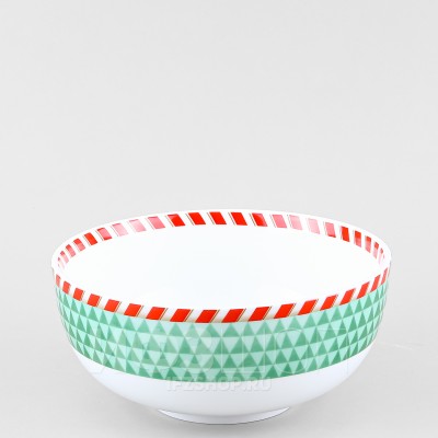 Салатник ф. Восточная 16 см рис. Зимняя история (зеленый цвет)