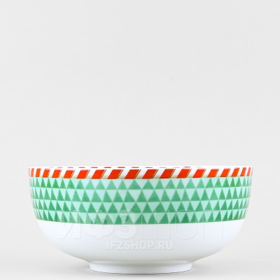 Салатник ф. Восточная 16 см рис. Зимняя история (зеленый цвет)