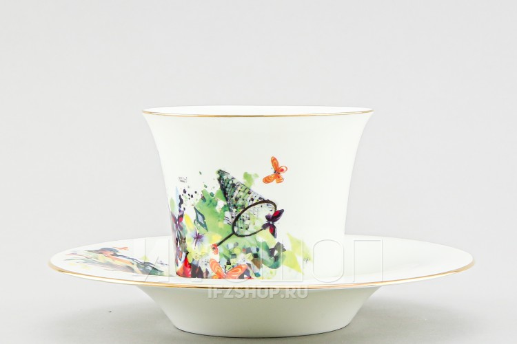Чашка с блюдцем чайная ф. Юлия рис. Лето 