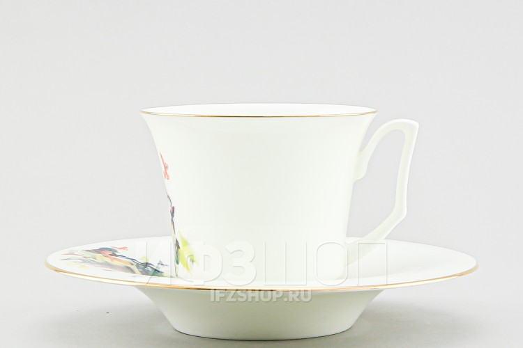 Чашка с блюдцем чайная ф. Юлия рис. Лето 